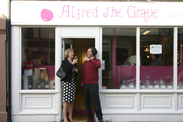 New shop on the high street; Alfred the Grape is open…