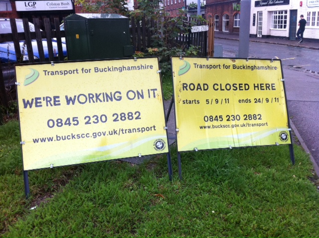 Road closure mayhem in Marlow?