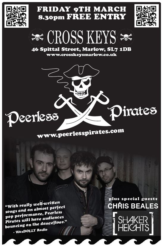 Yo ho ho, it’s the “Peerless Pirates” – local band playing gig at Cross Keys