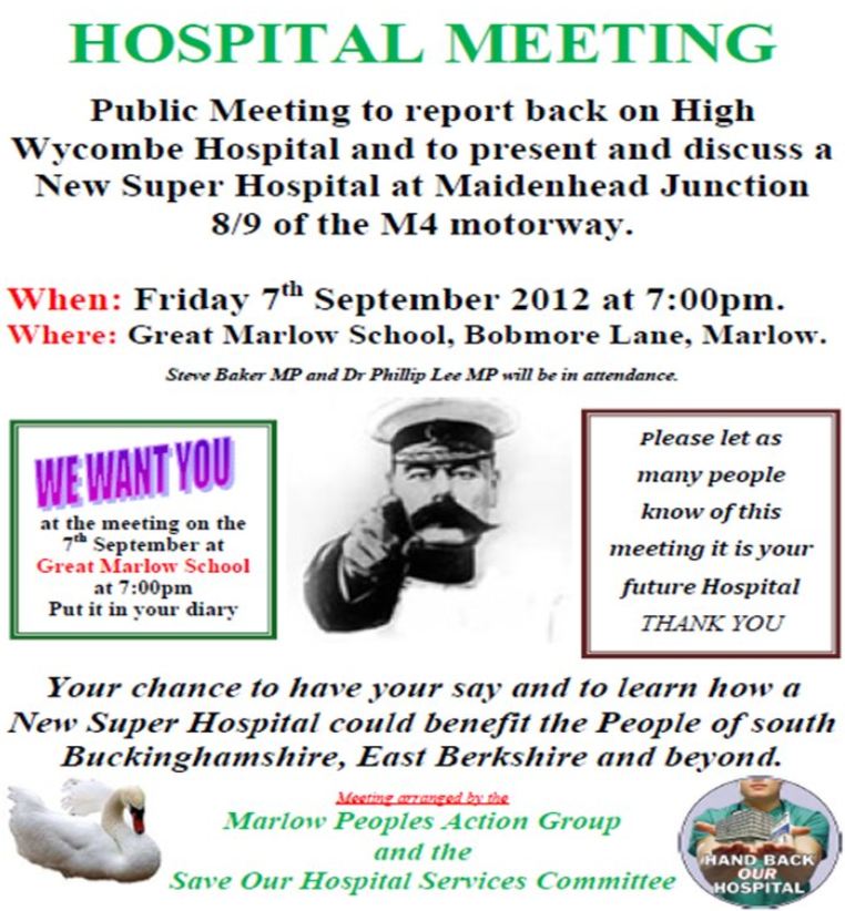 Super Hospital? Public Meeting Fri 7th Sep