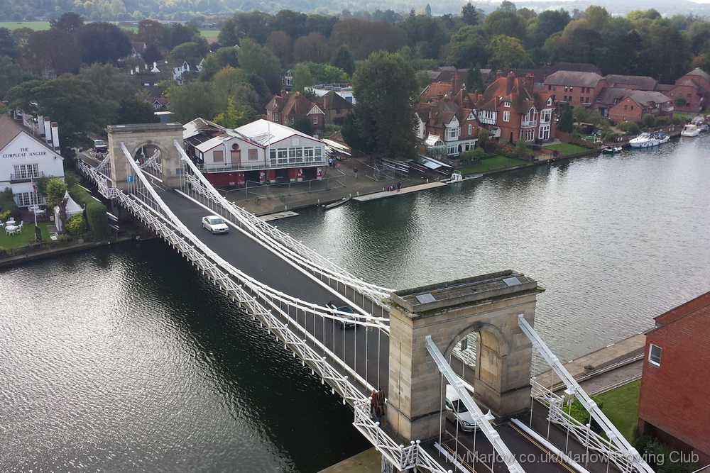 A new perspective on Marlow… from the top of the church!