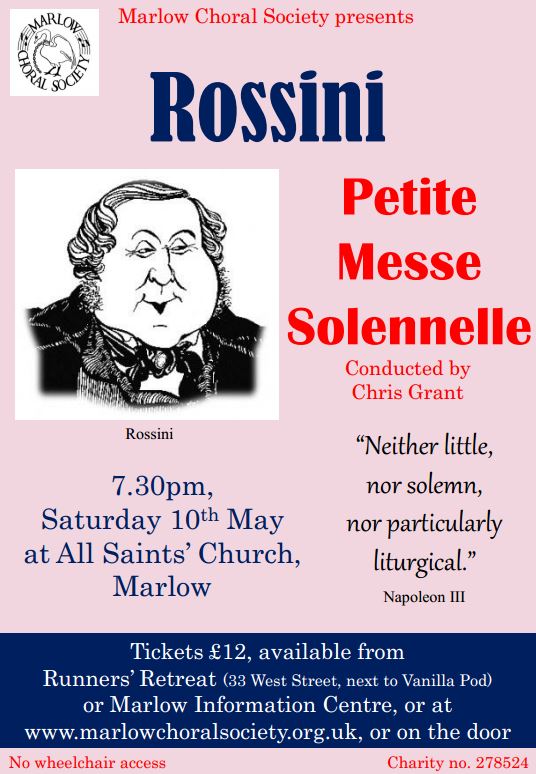 Marlow Choral Society presents Rossini’s Petite Messe Solennelle