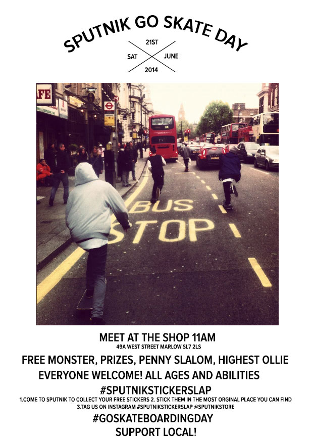 Go Skateboard Day – Sat 21st June