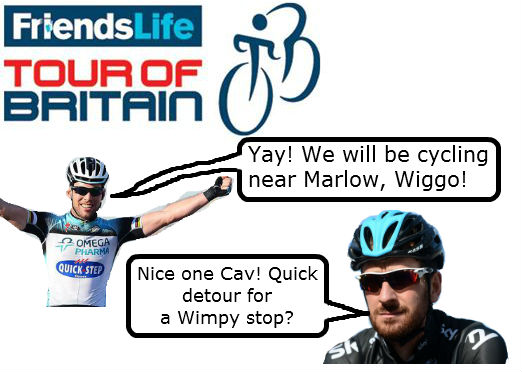 Tour of Britain.. comes close to Marlow!