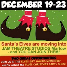 Christmas elf fun with Jam Theatre!