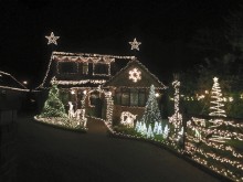 Shepherd family Christmas lights switch on!