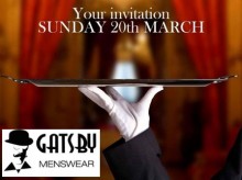 Gatsby Menswear – event this Sunday 20th March