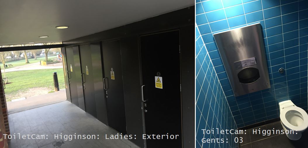 New Toilet webcams for Higginson Park