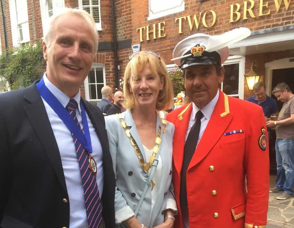 Marlow celebrates with Swan Uppers