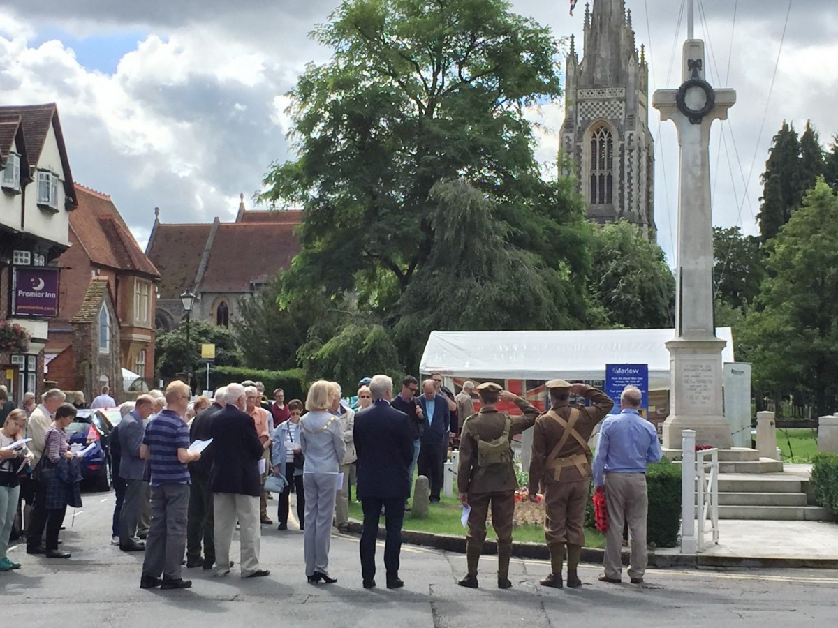 Passchendaele 100 years on marked in Marlow