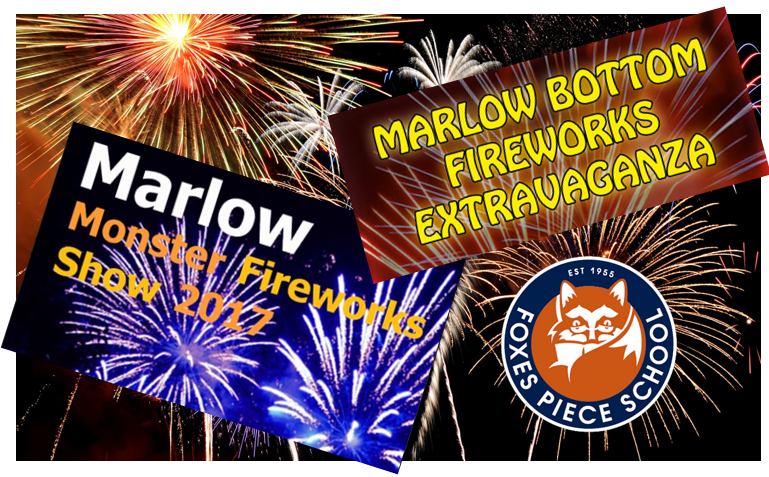 Fireworks in and around Marlow 2017