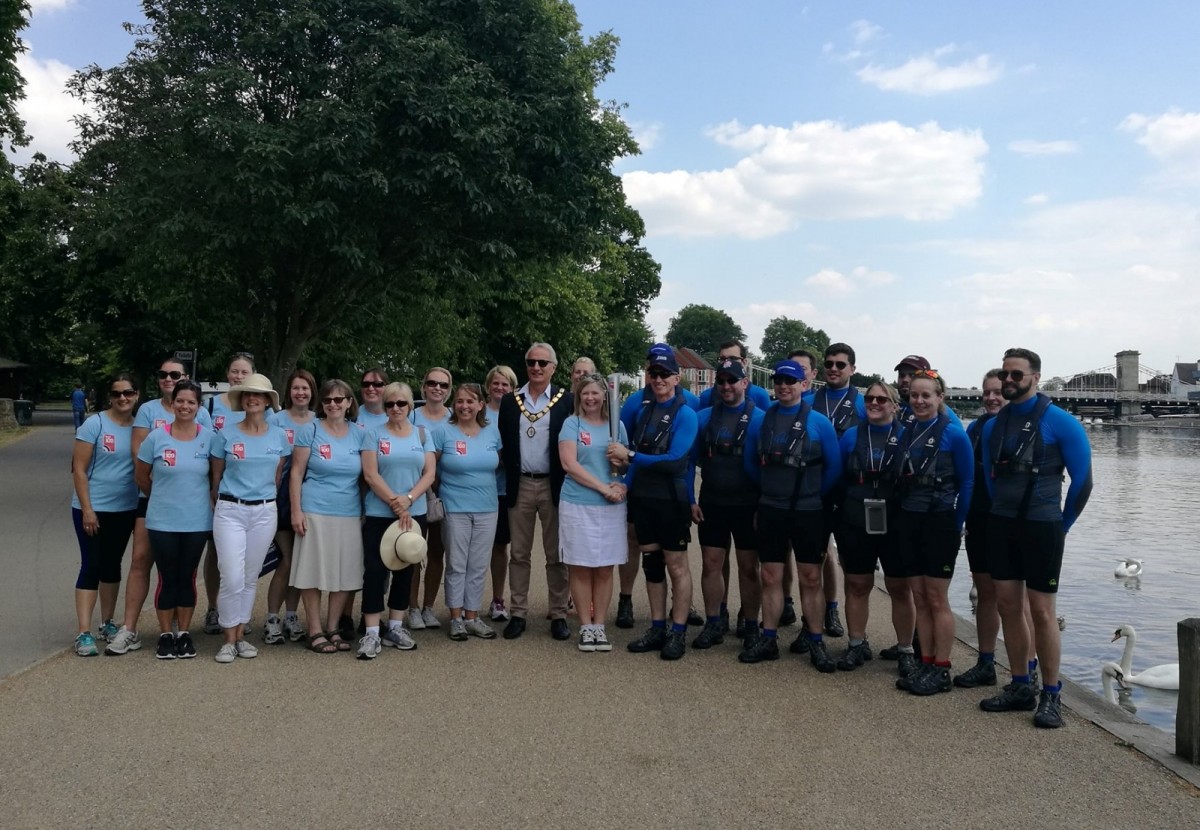 RAF100 Baton Relay passes through Marlow