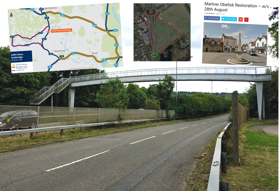 31 Aug-2 Sep: Footbridge repair and impact on A404, Parkway and Marlow Bridge