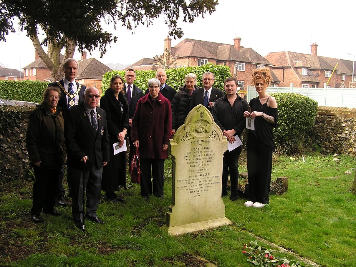 Marlow’s Albert Langdon, who served in WW1, remembered 100 years after his death