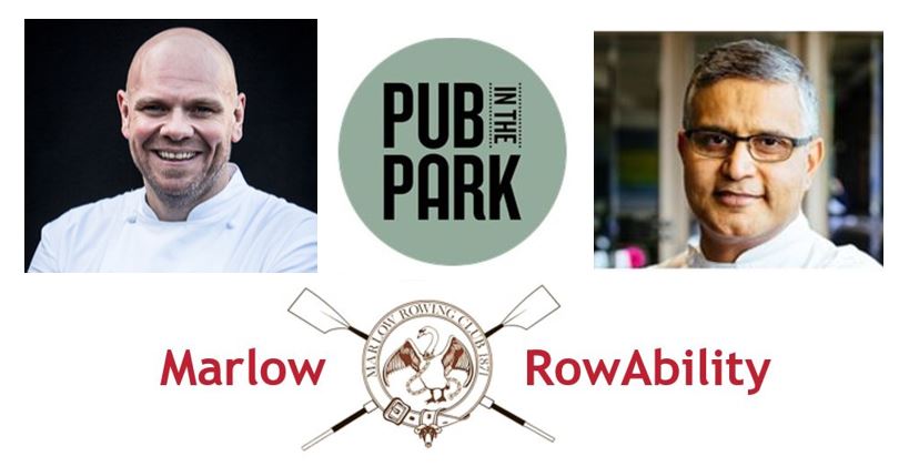 Tom Kerridge and Atul Kochhar go head to head in charity boat race in aid of Marlow RowAbility