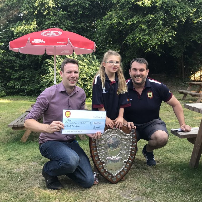 Little Marlow cricketers raise cash for a little hero