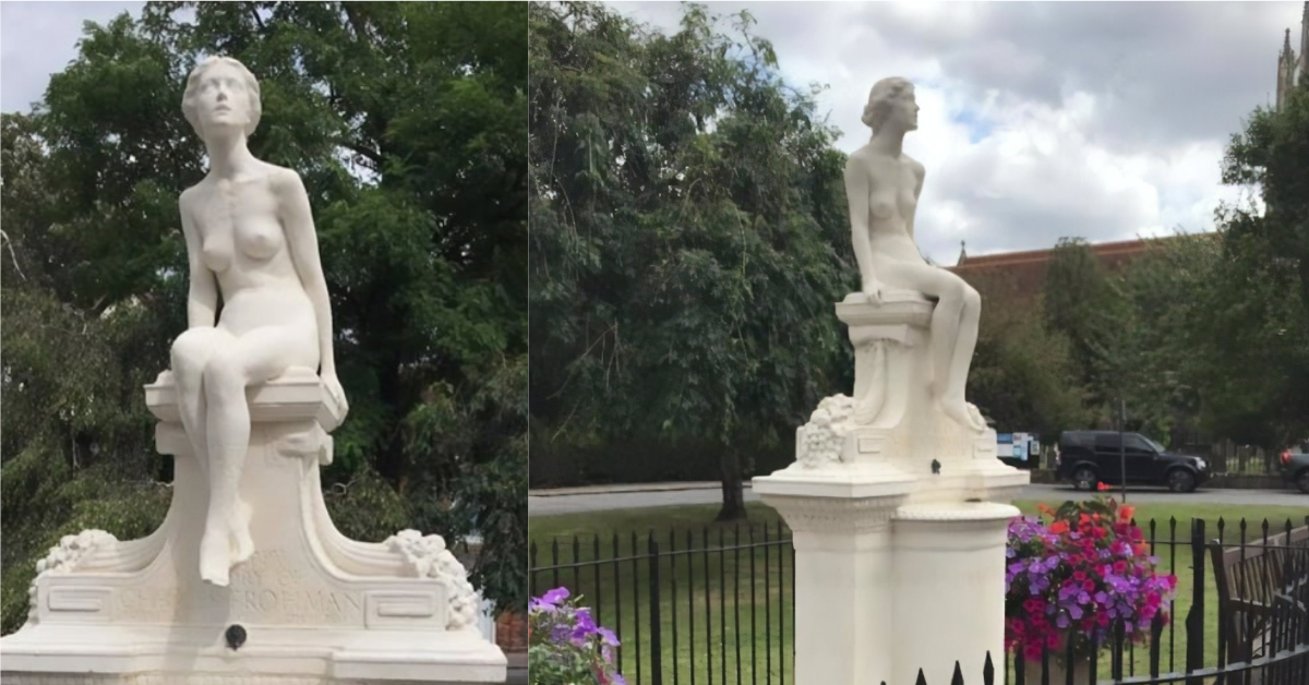 Landmark statue restored to former glory