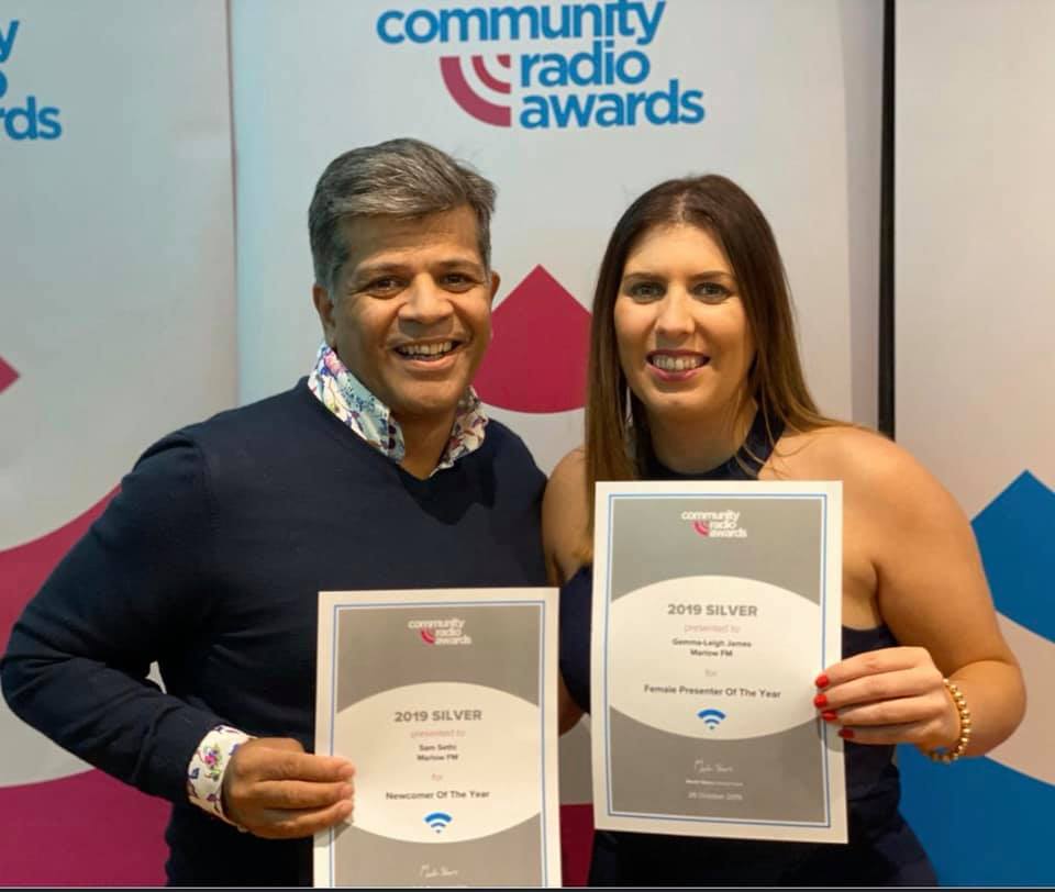 Marlow FM pair win a silver each at radio awards
