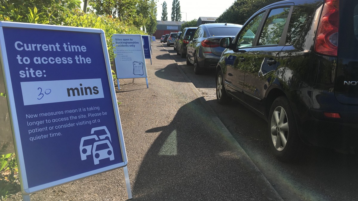 Council says only visit recycling centres if absolutely necessary