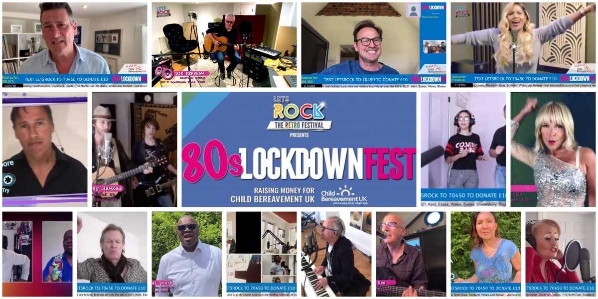 80’s Lockdown Fest raises £135K for Child Bereavement UK!