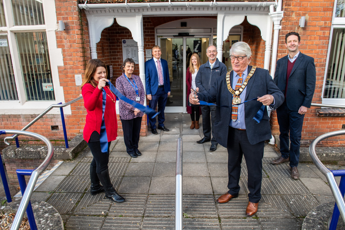 A transformed Marlow Library reopens