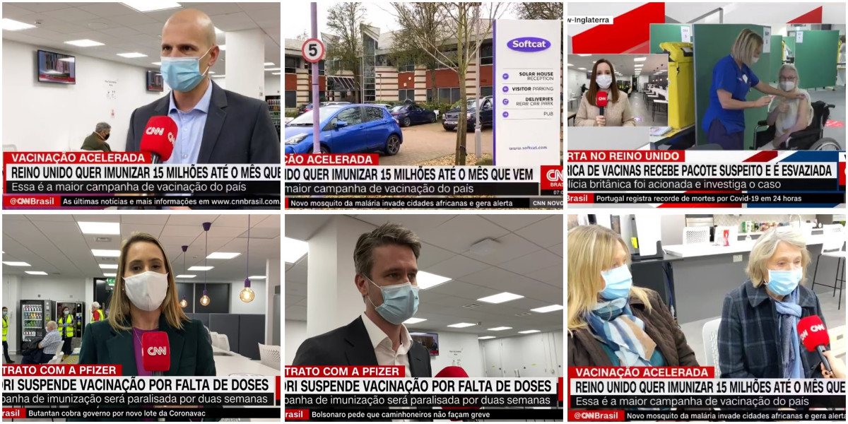 Marlow Vaccination Centre – features multiple times on CNN Brazil!